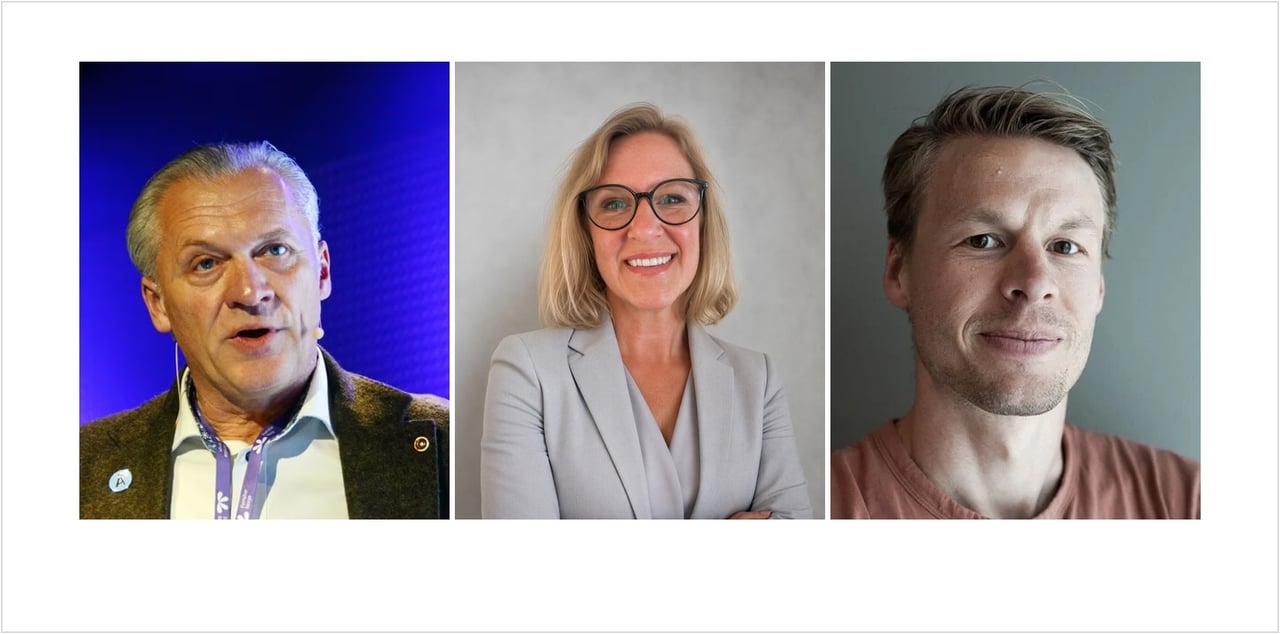 Kolbjørn Hembre, adm.dir. i Å Entelios, Åsne Taksrud, CDO i Å Entelios og Anders Engeset, COO i Metzum